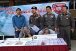 ตำรวจชลบุรีแถลงจับ 2 คนร้ายชาวรัสเซียใช้บัตรตระเวนกดเงิน