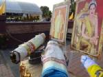 ชาวนครศรีฯ ร่วมอัญเชิญ “ผ้าพระบฎ” พระราชทาน ห่มพระบรมธาตุเจดีย์