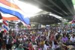 มวลชน กปปส.ปักหลักพักผ่อนในที่ตั้ง