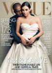 Vogue โดนสวดยับจับ “คิม คาร์เดเชียน-คานเย เวสต์” ขึ้นปก