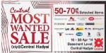 ห้างเซ็นทรัลหาดใหญ่จัดเคมเปญ Central Most Wanted Sale ลดสูงสุดถึง 70%