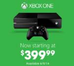 "Xbox one" ตัดกล้องคิเนกต์ ขาย 399 เหรียญ