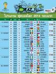 โปรแกรม ฟุตบอลโลก 2014 รอบแรก 48 แมตช์