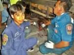 ม้าเหล็กชนคนเดินข้ามทางรถไฟร่างแหลก