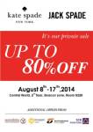 Kate Spade &amp; Jack Spade Private Sale ลดสูงสุด 80%@Central World
