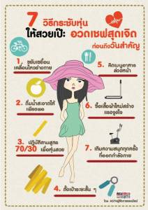 7 วิธีกระชับหุ่นให้สวยเป๊ะ อวดเชฟสุดเจิดก่อนถึงวันสำคัญ