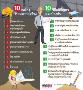 10 กลโกงรับเหมาก่อสร้าง 10 วิธีแก้ปัญหาและป้องกัน