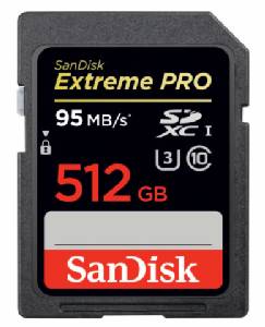 SD Card ใหม่จาก SanDisk จุสะใจ 512GB ราคา 25,000.-
