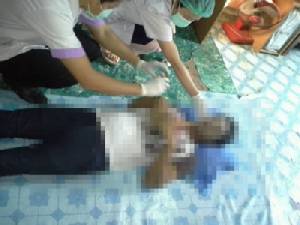 หนุ่มก่อสร้างผูกคอตาย ถูกกิ๊กสาวทางไลน์ฉกมือถือซัมซุง