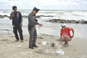 พบศพชายนิรนามหัวขาด-ร่างเปลือย นุ่งกางเกงในตัวเดียวเกยหาดแม่รำพึง
