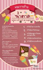 น้ำตาล จอมวายร้ายทำลายสุขภาพ