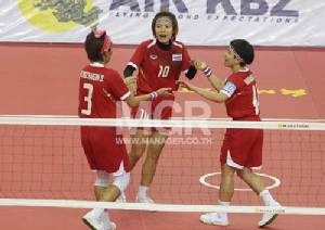 “หวายสาว” อัด “อินเดีย” 3-0 ตบเท้าเข้ารอบรองฯ