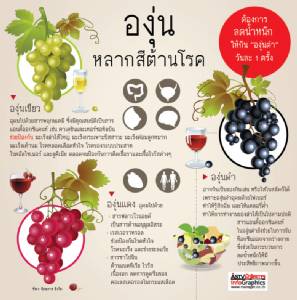 องุ่นหลากสีต้านโรค