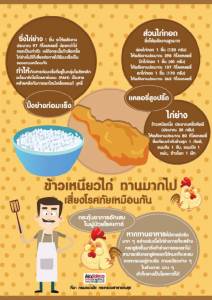 ข้าวเหนียวไก่ ทานมากไป เสี่ยงโรคภัยเหมือนกัน