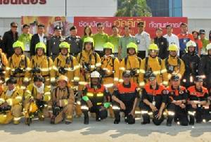 ศูนย์การค้าฟิวเจอร์พาร์คจัดเตรียมแผนฝึกซ้อมป้องกันอัคคีภัย ประจำปี 57