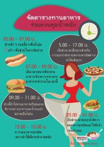 จัดตรางช่วยลดน้ำหนัก