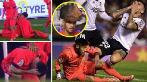 เดือด “เมสซี” ถูกปาขวด “เนย์มาร์” เฮด-บัตต์ แข้งค้างคาว