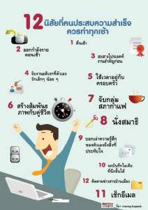 12 นิสัยที่คนประสบความสำเร็จควรทำทุกเช้า