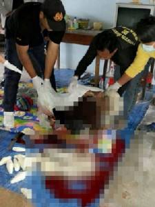 คนร้ายโหดใช้มีดปาดคอยายวัย 70 เลือดนองพื้นดับสยอง