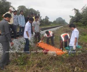 สลด! ชายนิรนามถูกรถไฟชนดับอนาถขณะปั่นจักรยานตัดหน้า