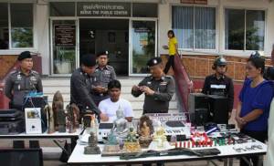 ตร.สระแก้วรวบหัวขโมยได้ของกลางเพียบทั้งพระเครื่อง-อาวุธปืน