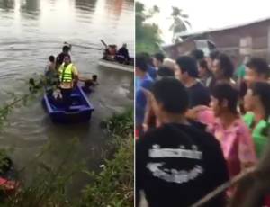 [ชมคลิป] อนาถ! กู้ภัยแย่งศพคนจมน้ำที่ อ.บ้านสร้าง จ.ปราจีนบุรี