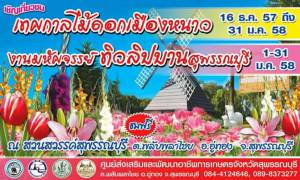 ชอปสินค้าเกษตรในงานมหัศจรรย์ทิวลิปบานสุพรรณบุรี