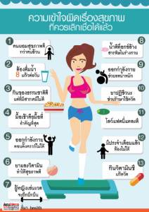 ความเข้าใจผิดเรื่องสุขภาพ ที่ควรเลิกเชื่อได้แล้ว