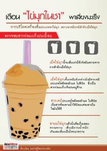 เตือน “ไข่มุกในชา” พาเสี่ยงมะเร็ง