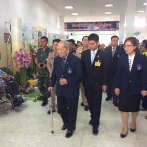 องคมนตรีและคณะตรวจเยี่ยม รพ.สมเด็จพระยุพราชสระแก้ว