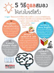 5 วิธีดูแลสมอง ให้เก่งไบรต์ใสวิ้ง