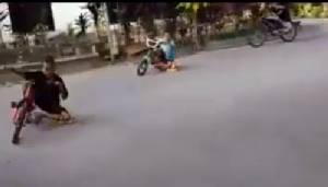 เก่งเกินเด็กปั่น2ล้อเทโค้งอย่างเทพ(คลิป)