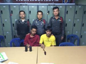 ตร.กาญจน์รวบ 2 โจ๋ พร้อมระเบิด 2 ลูก สารภาพเอาไว้ถล่มคู่อริ