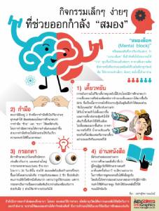 ขี้ลืม! กิจกรรมเล็กๆ ง่ายๆ ที่ช่วยออกกำลัง“สมอง”