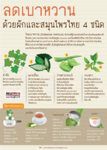 ลดเบาหวาน ด้วยผักและสมุนไพรไทย 4 ชนิด