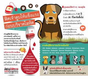 ฟิตเจ้าตูบให้แข็งแรง!!  ก่อนบริจาคโลหิต