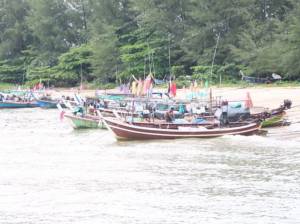 เรือประมงพังงา 500 ลำ หยุดจับปลาหลังคลื่นลมแรง