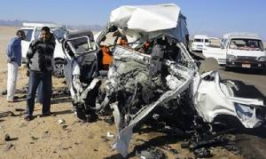 เกิดอุบัติเหตุบนท้องถนน 2 จุดในอียิปต์ดับอย่างน้อย 25 ศพ
