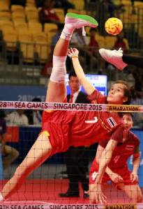 ตะกร้อหญิงคู่ไร้เทียมทานหยิบทองที่ 5 ซีเกมส์