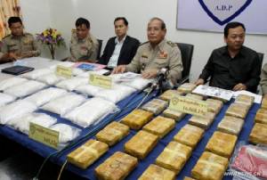 ตำรวจกัมพูชาจับยาบ้า-เฮโรอีนล็อตใหญ่สุดในรอบหลายปี มูลค่า $3 ล้าน