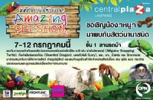 ชมมหัศจรรย์สัตว์แปลก ในงาน "Amazing Pet Show 2015" ที่เซ็นทรัล ลำปาง