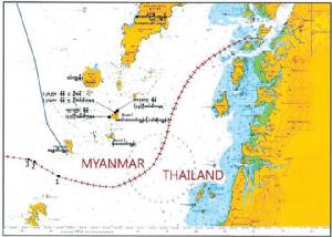 พม่าพบผู้อพยพทางเรือนับร้อยบนเกาะตะนาวศรีด้าน จ.ระนอง