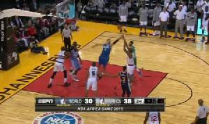 "โอลาจูวอน" งัดไม้ตาย "ดรีม เชก" วัย 52 NBA ทัวร์แอฟริกา