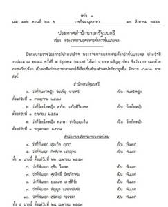 โปรดเกล้าฯ พระราชทาน ยศทหารต่ำกว่าชั้นนายพล 9,101 นาย