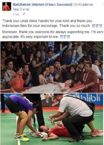 น้ำใจนักกีฬา! “เมย์” ขอบคุณคู่แข่ง-แฟนอิเหนา