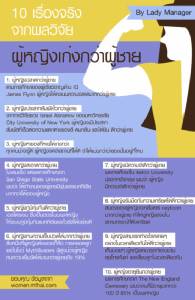 10 เรื่องจริงจากผลวิจัย ผู้หญิงเก่งกว่าผู้ชาย