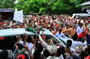 “ซูจี” แนะผู้มีสิทธิลงคะแนนเสียงไม่ต้องสนใจคำขู่ในการเลือกตั้ง พ.ย.นี้