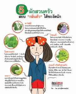 5 ผักสวนครัว สยบ "กลิ่นตัว" ได้ชะงัดนัก