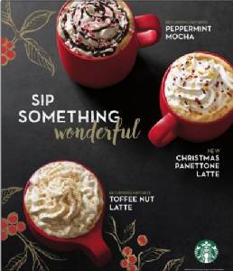 “สตาร์บัคส์” จัดเมนูเครื่องดื่มใหม่ต้อนรับเทศกาลคริสต์มาส