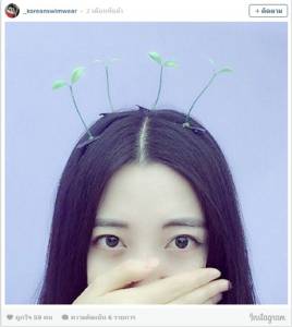 น่ารักฟรุ้งฟริ้ง..ปลูก ‘ต้นอ่อน’ บนหัว ลามถึงไทยแล้ว!!